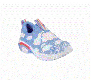 Dívčí Slip On Skechers Rainbow Racer - Fluffy Dreamz Blankyt | CZ.302318N BLU